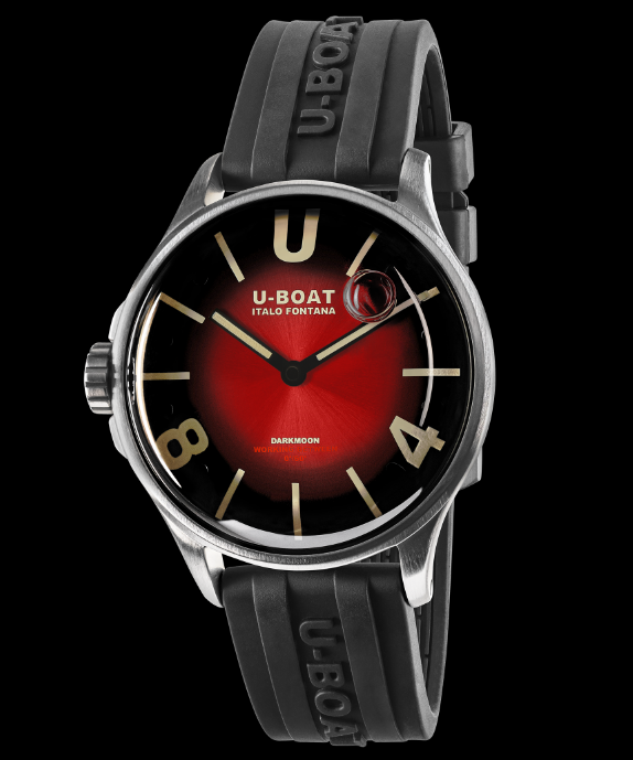 Replica U-Boat Darkmoon 40 MM RED SS SOLEIL Steel 9500 Watch